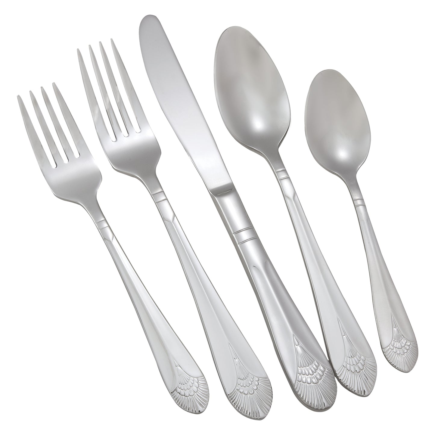 Winco 0031-06 Peacock Salad Fork, 18/8 Extra Heavyweight