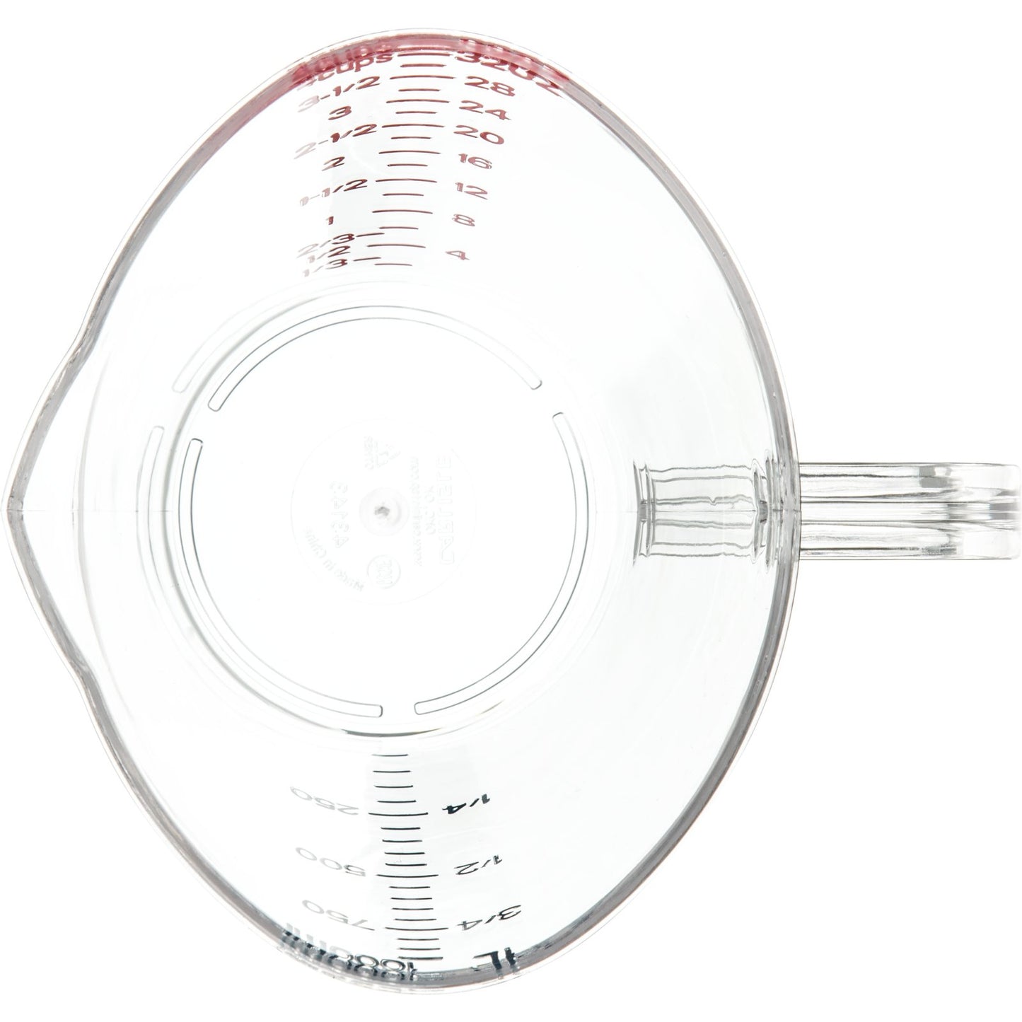 Carlisle 4314307 1 qt Clear Polycarbonate Commercial Measuring Cup
