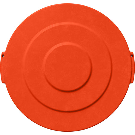 Sparta 84101124 10 Gallon Orange Round Polyethylene Bronco Waste Bin Trash Container Lid
