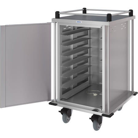 Dinex DXPTQTOPR42T1D 4 Sides Stainless Steel Dinex Top Rail for Totally Quiet Compact Carts
