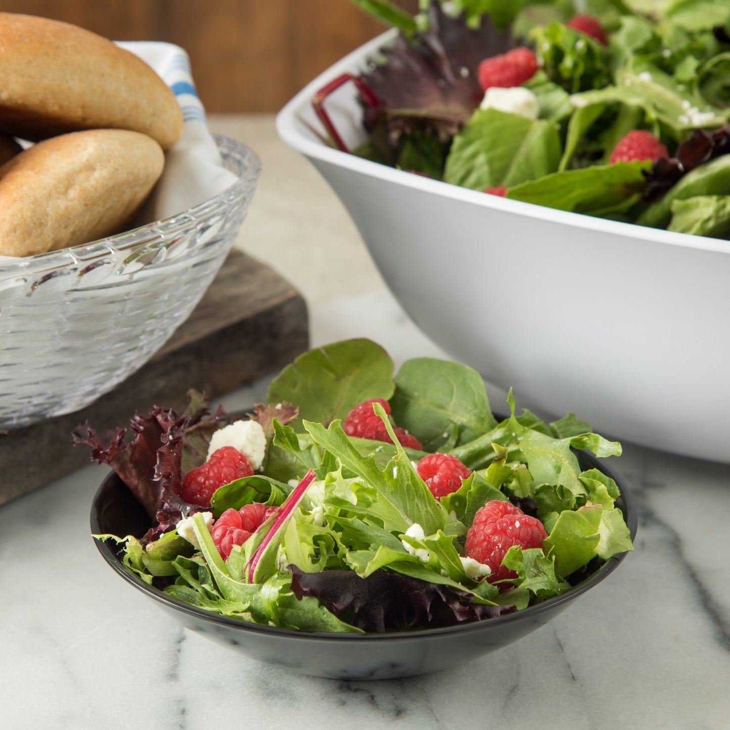 Carlisle 575B03 12 fl oz Black Melamine Salad Bowl