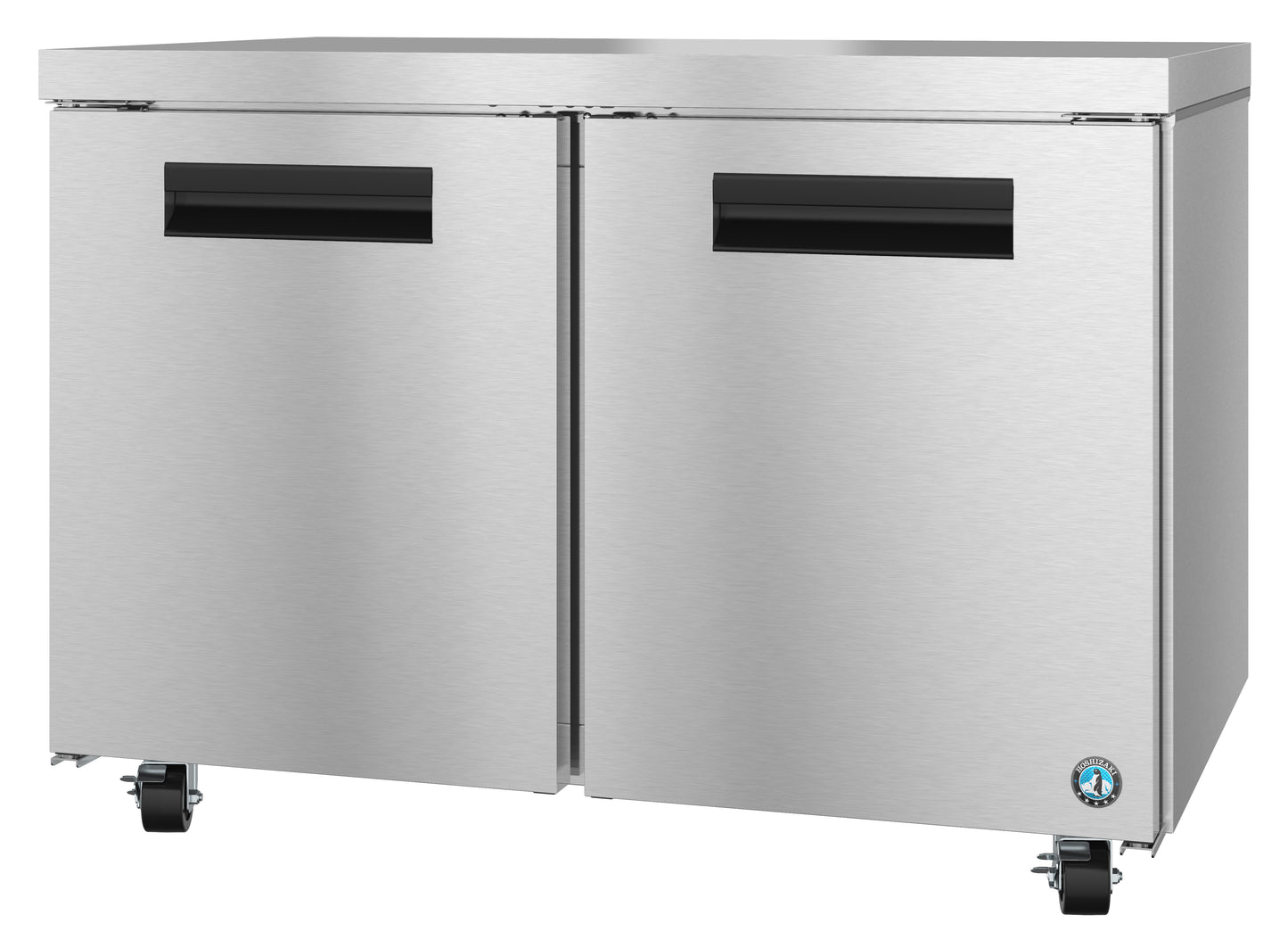 Hoshizaki UF48A Two Section Stainless Doors Undercounter Freezer