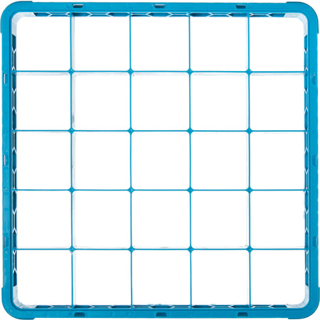 Carlisle RE2514 Carlisle Blue 25-Compartment Polypropylene OptiClean Divided Glass Rack Extender 1.78"