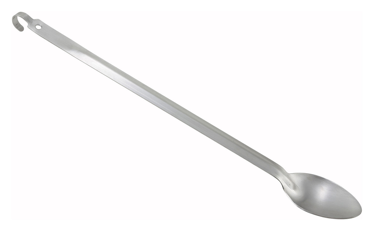 Winco BHKS-21 21" Stainless Steel Solid Basting Spoon w/ Hook