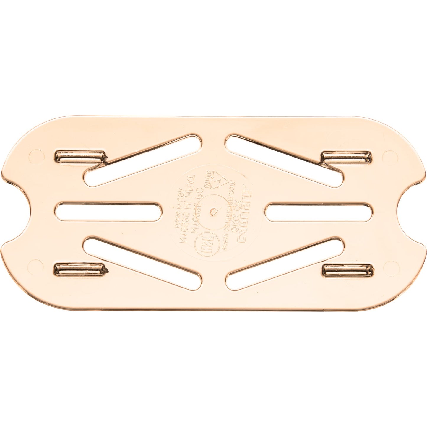Carlisle 1053513 1/9 Size Amber High Heat Plastic StorPlus Food Pan Drain Grate