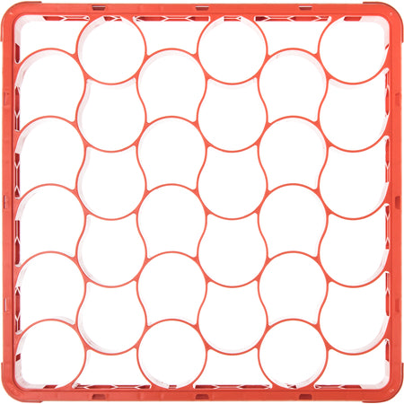 Carlisle REW30SC24 Orange 30 Compartment Polypropylene OptiClean NeWave Color-Coded Short Glass Rack Extender