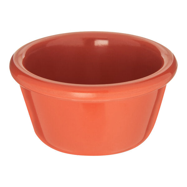 Carlisle S85252 2 oz Sunset Orange Melamine Smooth Ramekin