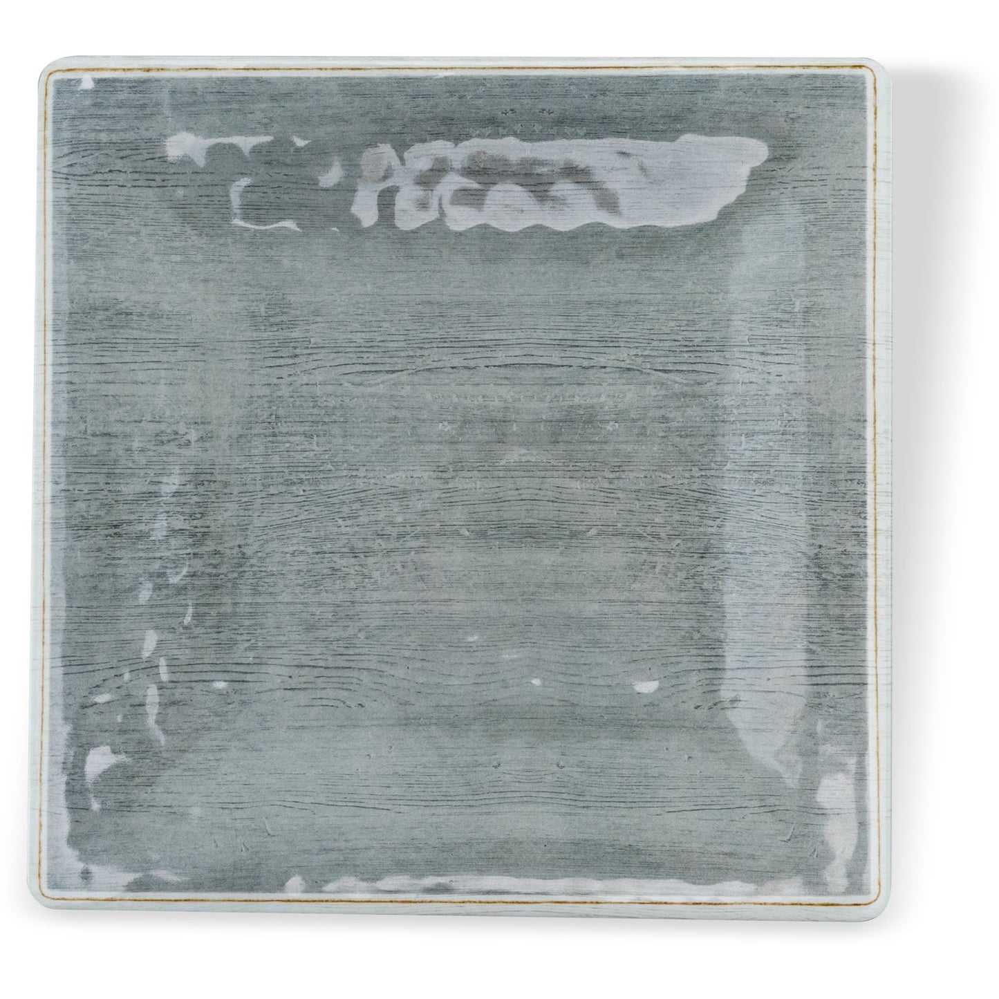 Carlisle 6402318 8.5" Smoke Grove Melamine Square Salad Plate