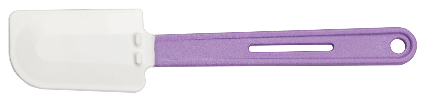 Winco PSH-10P 10-1/2" Purple Flat Blade Silicone Scraper, Heat Resistant