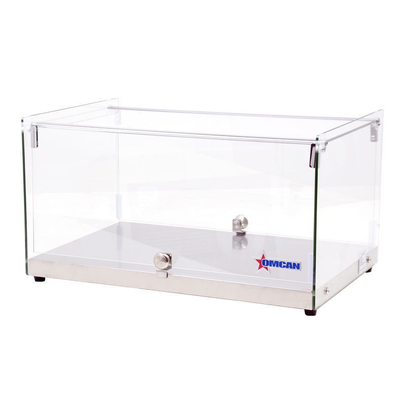 Omcan 44371 35L 22-inch Countertop Food Display Case with Square Front Glass