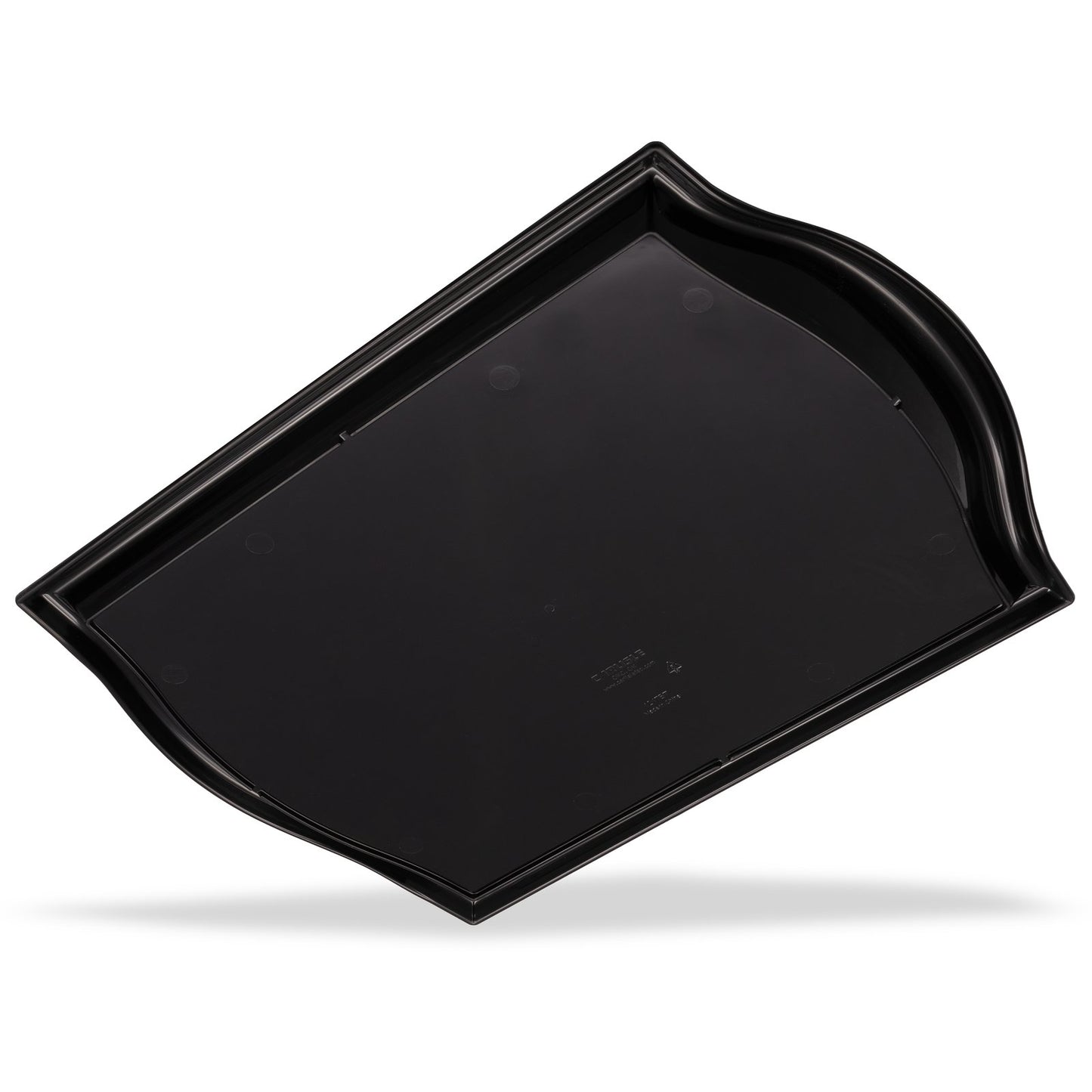 Carlisle 1217BT03 17" x 12" Black Bistro Cafe Tray