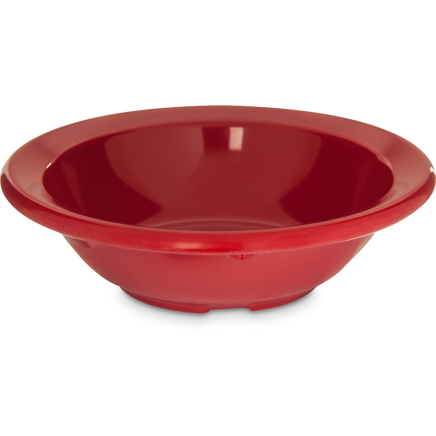 Carlisle KL80505 4.75 oz Red Kingline Melamine Rimmed Fruit Bowl