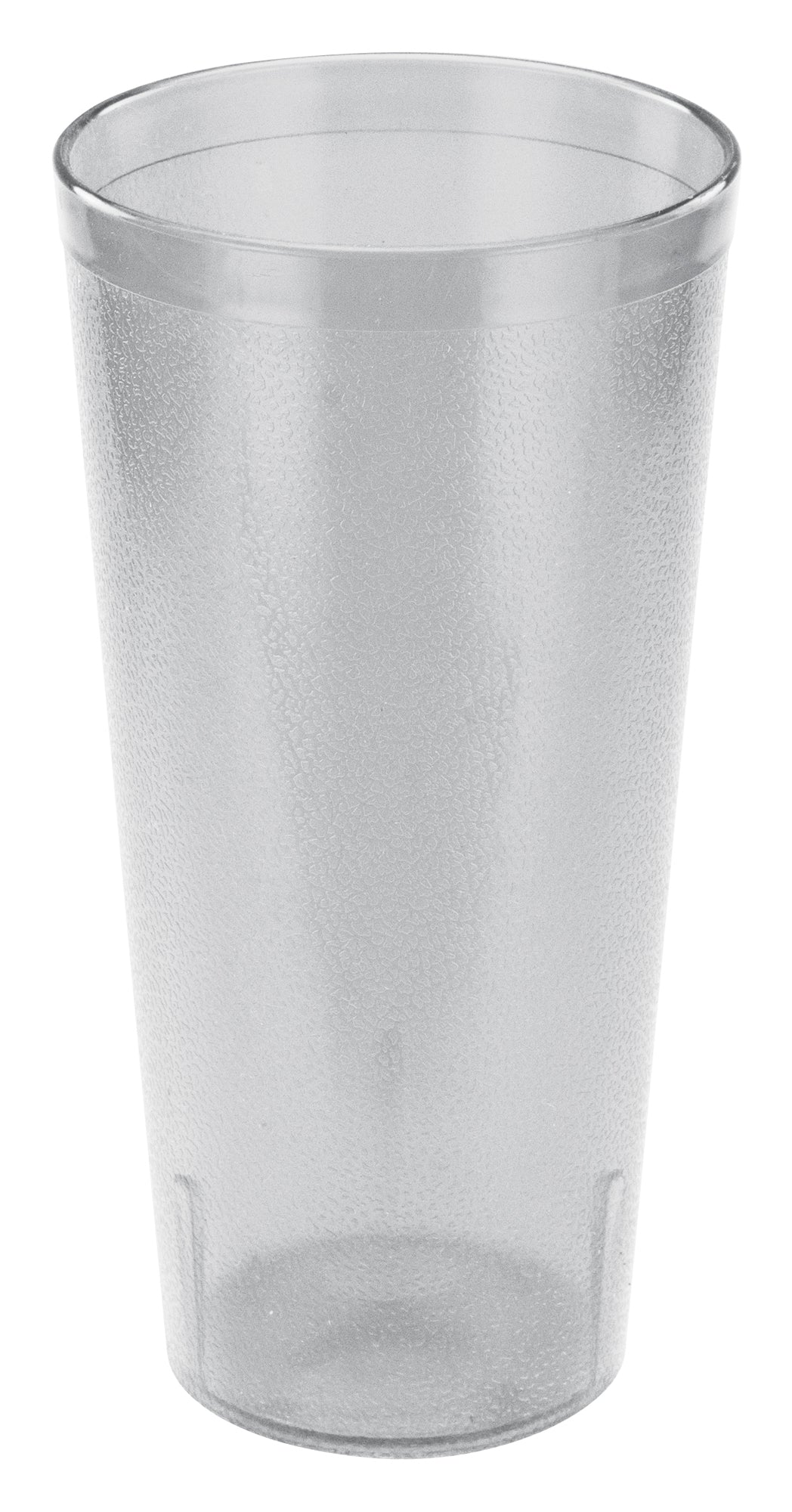 Winco PTP-24C 24oz. Clear Pebbled Tumblers
