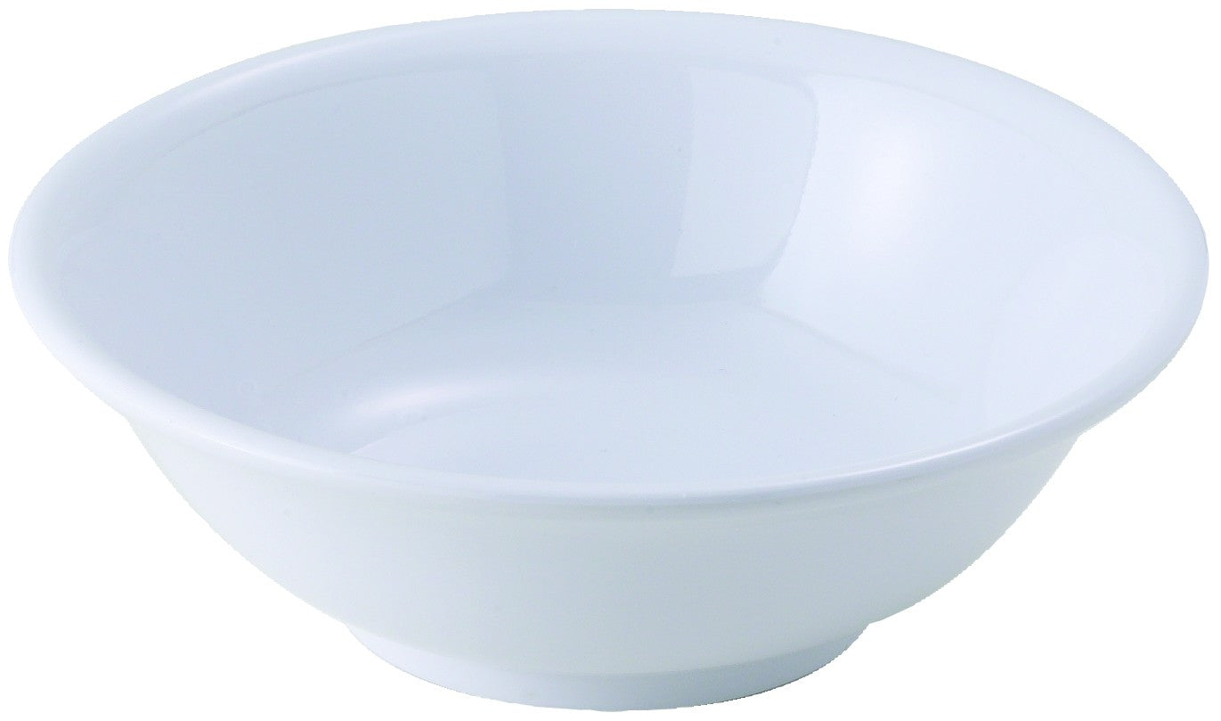 Winco MMB-22W 22 oz. White Melamine Rimless Bowls