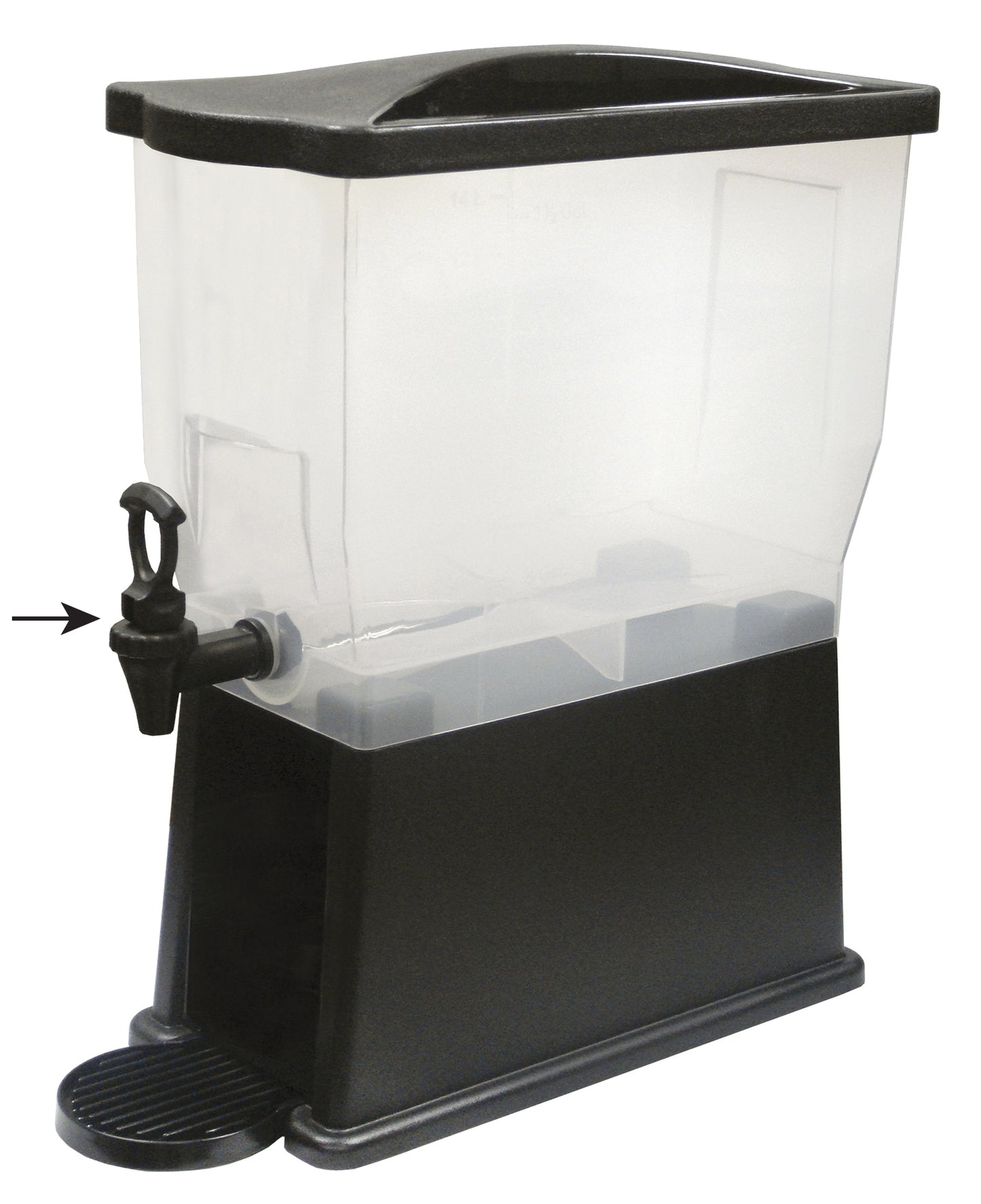 Winco PBD-3 3 Gallon Plastic Slim Beverage Dispenser
