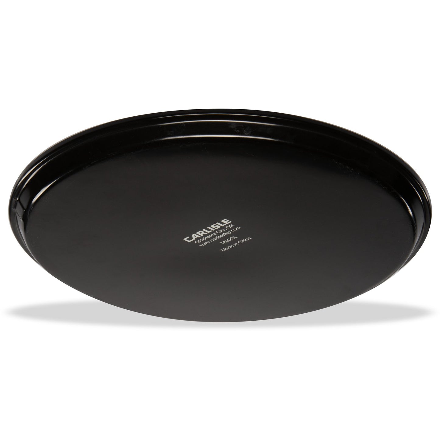 Carlisle 1400GL004 14" Black Round GripLite Tray
