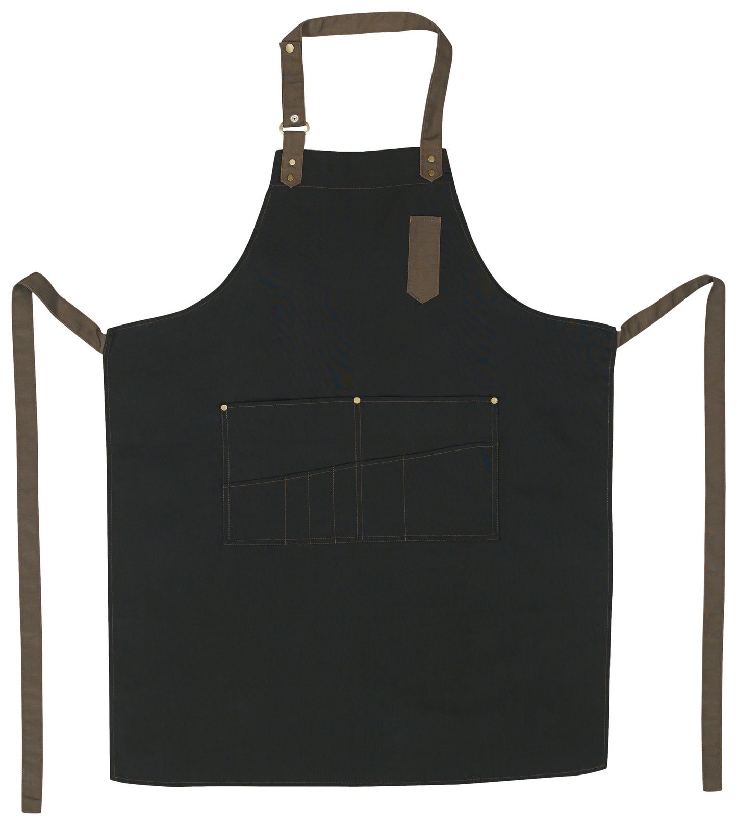 Winco BA-3327K Black Bib Apron