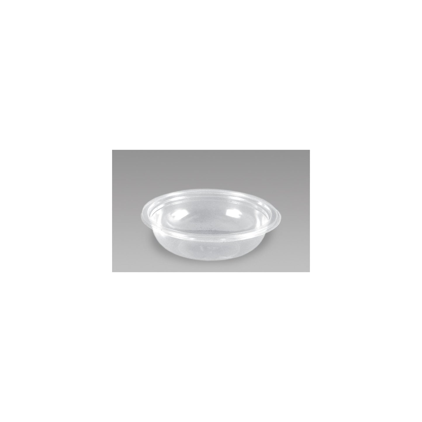 Dinex DX5402PCLR 24 oz 7" Clear Round Polystyrene Salad Bowl (300/cs)
