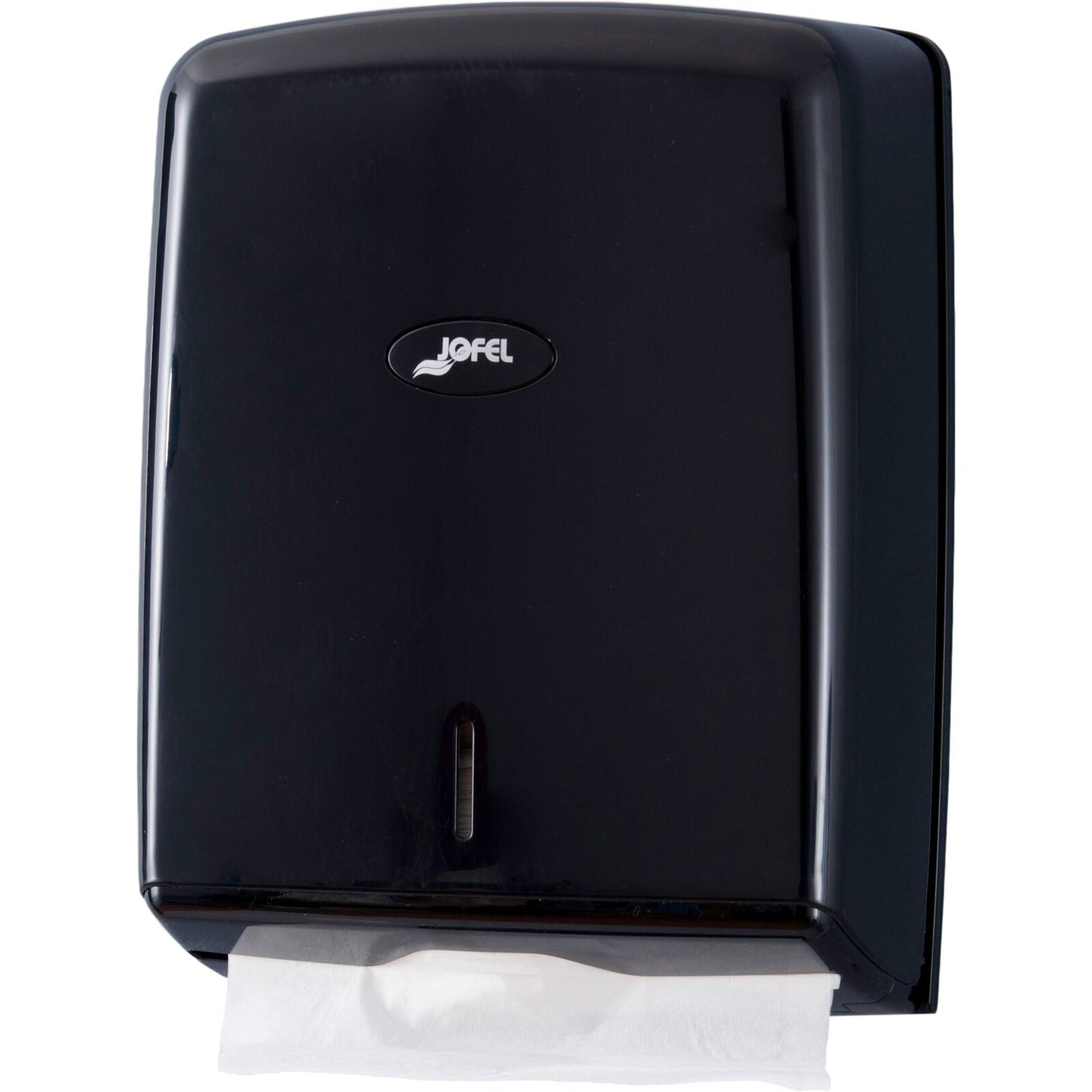Carlisle T1600BK 600 Z-fold Black Plastic Jofel Valor Interfold Towel Dispenser