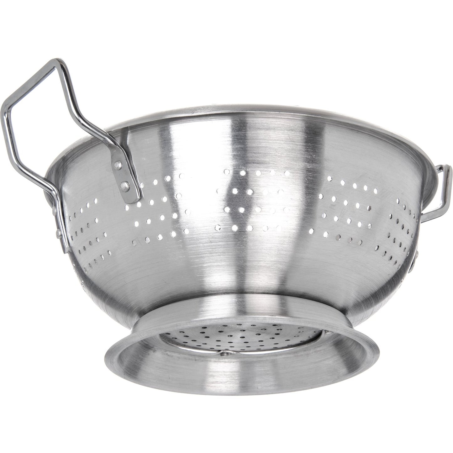 Carlisle 60278 8 Qt Silver Aluminum Signature Select Dura-Ware Standard Weight Colander