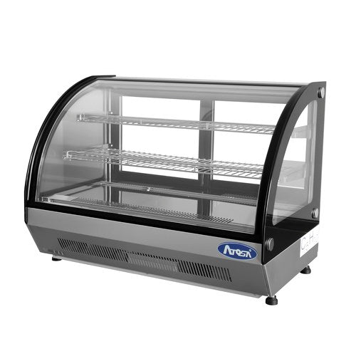 Atosa CRDC-46 4.6 Cu.Ft 35" Countertop Curved Glass Refrigerated Display Case
