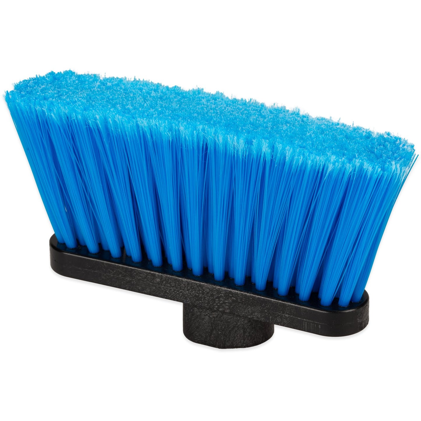 Carlisle 3686314 Blue Duo-Sweep Wide Light Industrial Lobby Broom, Flagged With Blue Metal Threaded Handle