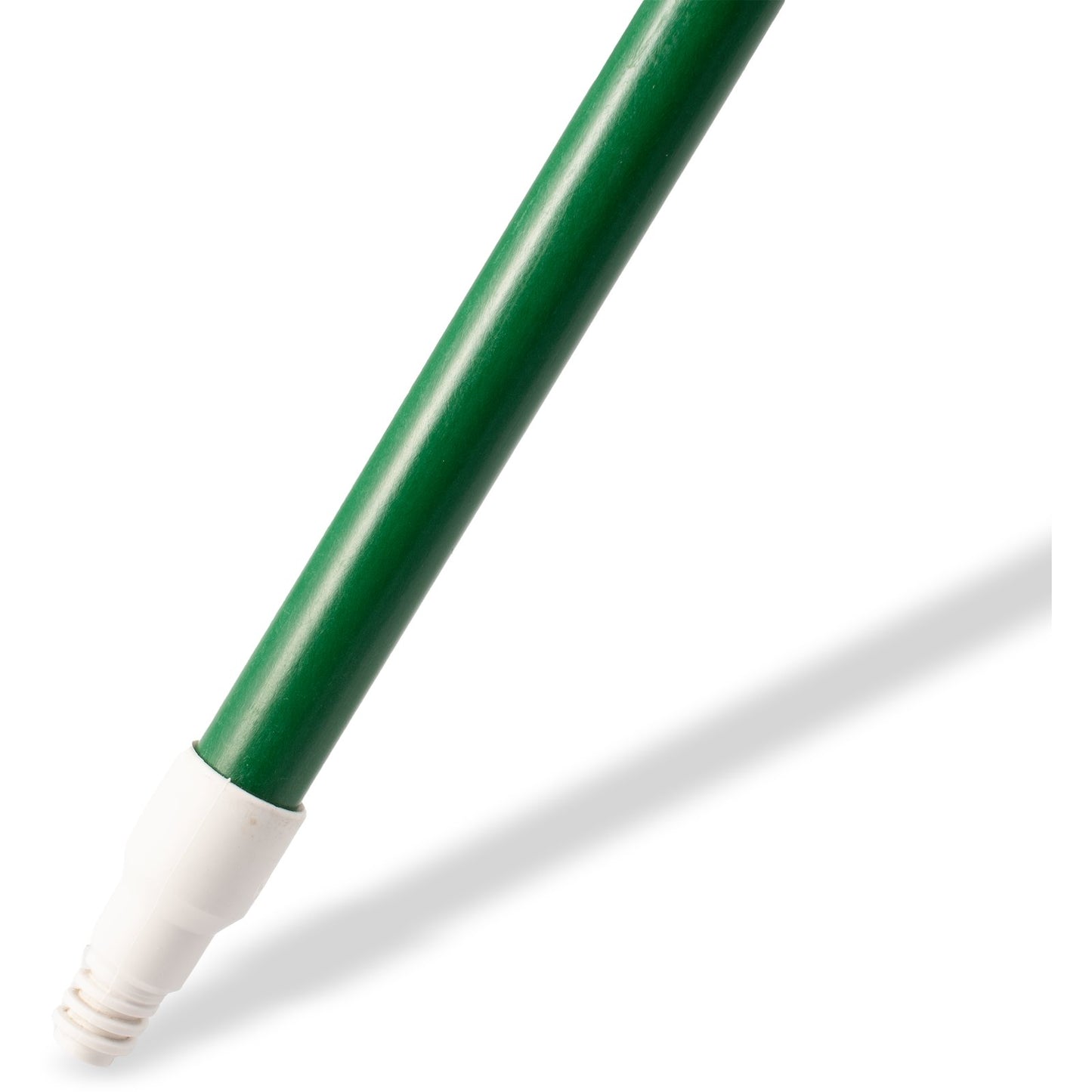 Carlisle 4022709 60" Green Fiberglass Sparta Solid Foam-Filled, Threaded Handle with Flex Tip