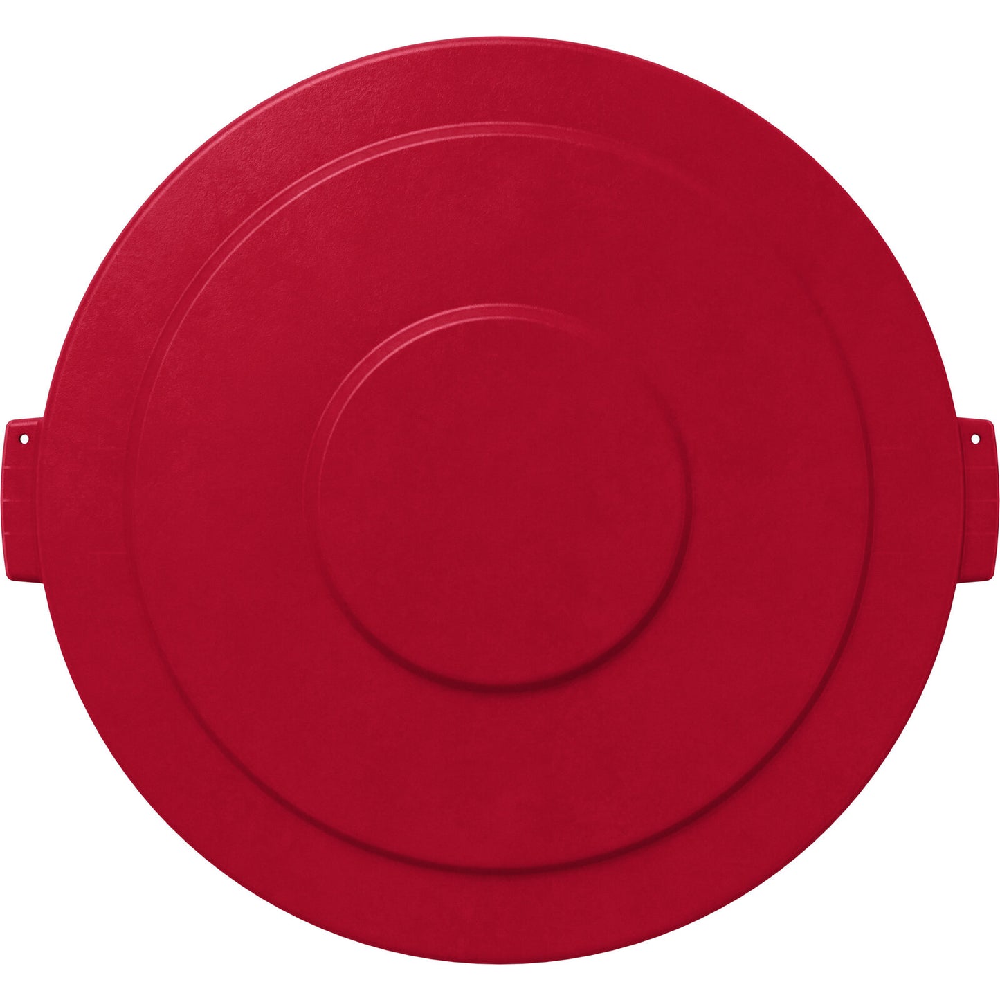Sparta 84105605 55 Gallon Red Round Polyethylene Bronco Waste Bin Trash Container Lid