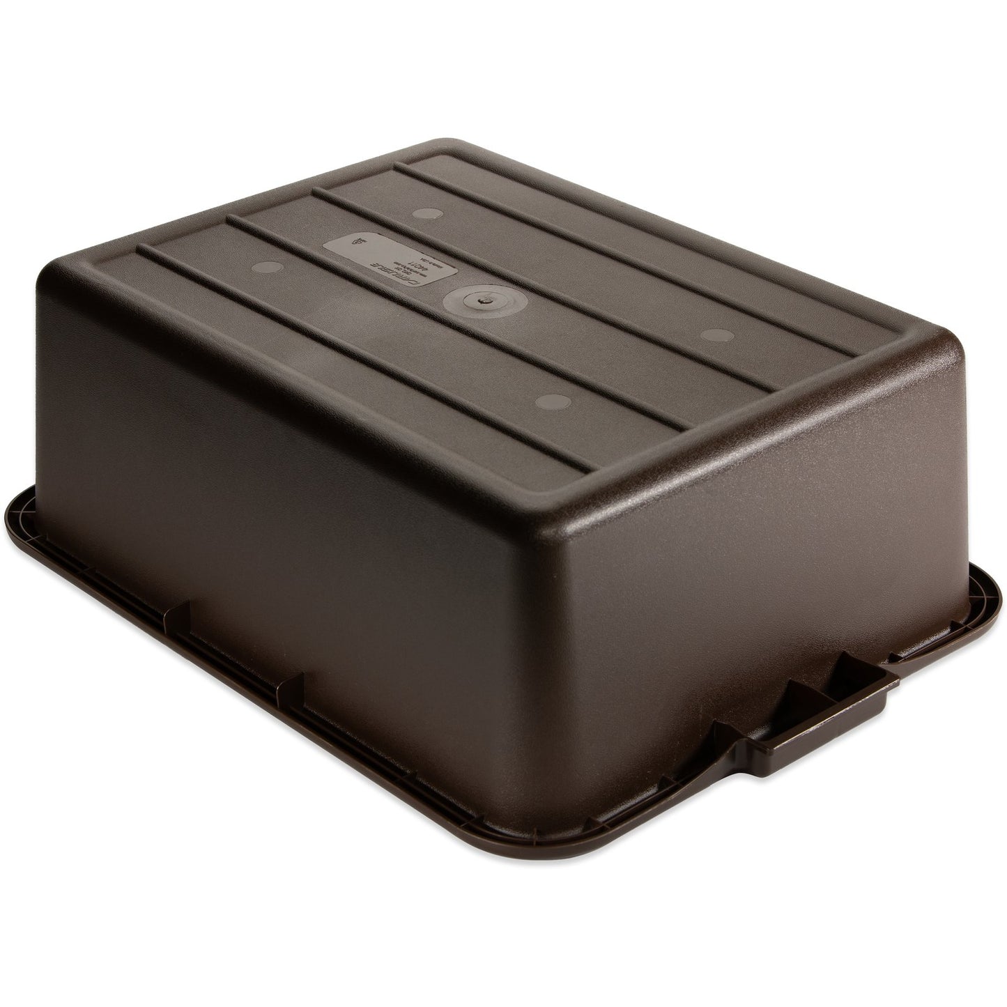 Carlisle 4401101 15" x 20" x 7" Brown Comfort Curve Bus Box