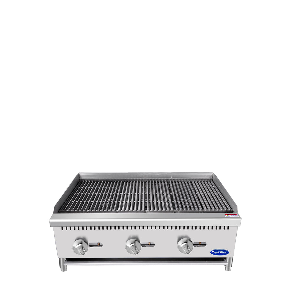 Atosa ATCB-36-LP 36" Liquid Propane Gas Heavy Duty Char-Rock Broiler