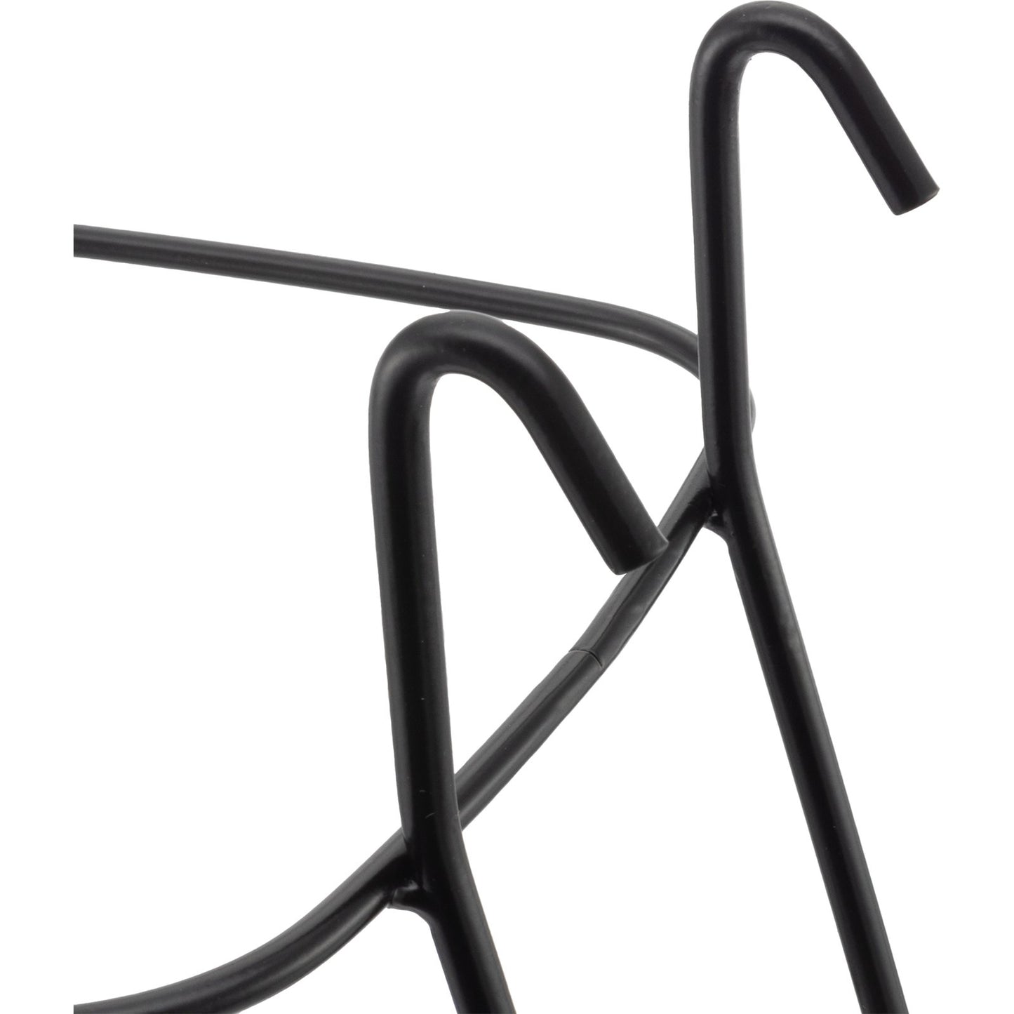 San Jamar KPPS97WM Black Wall Mounted Kleen-Pail Pro 97 Stand - Vinyl Coated Stainless Wire