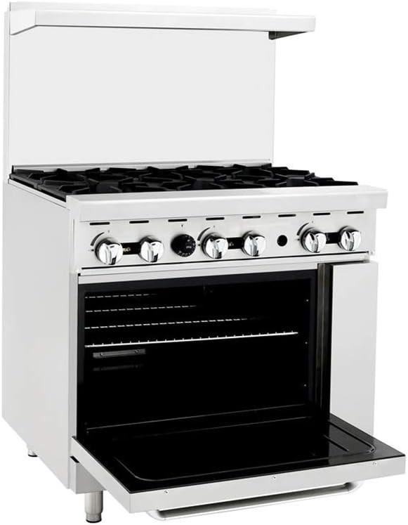 Bishop ATO-6B Six Burner Range with Oven