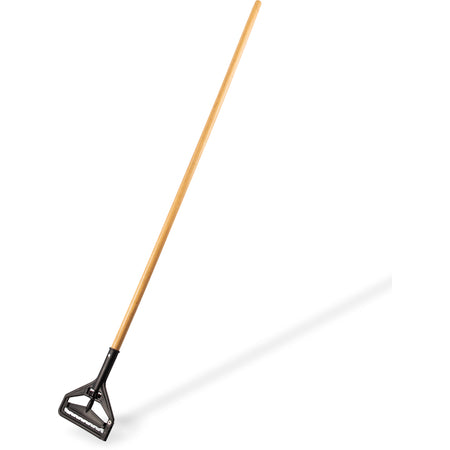 Carlisle 36936500 54" Tan Plastic Mop Head with Wood Handle