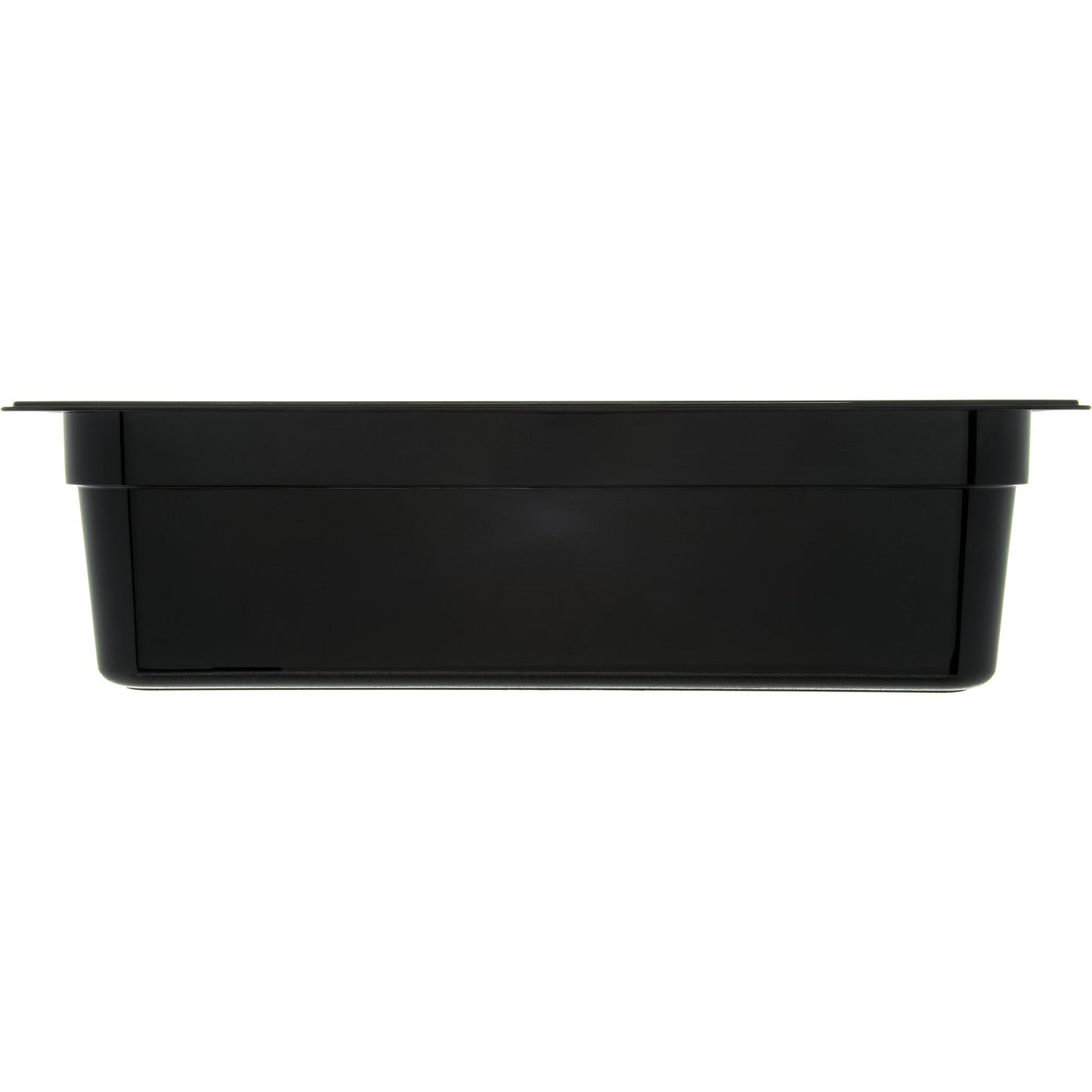 Carlisle 10402B03 Full-Size Black High Heat Plastic StorPlus Food Pan, 6" Deep