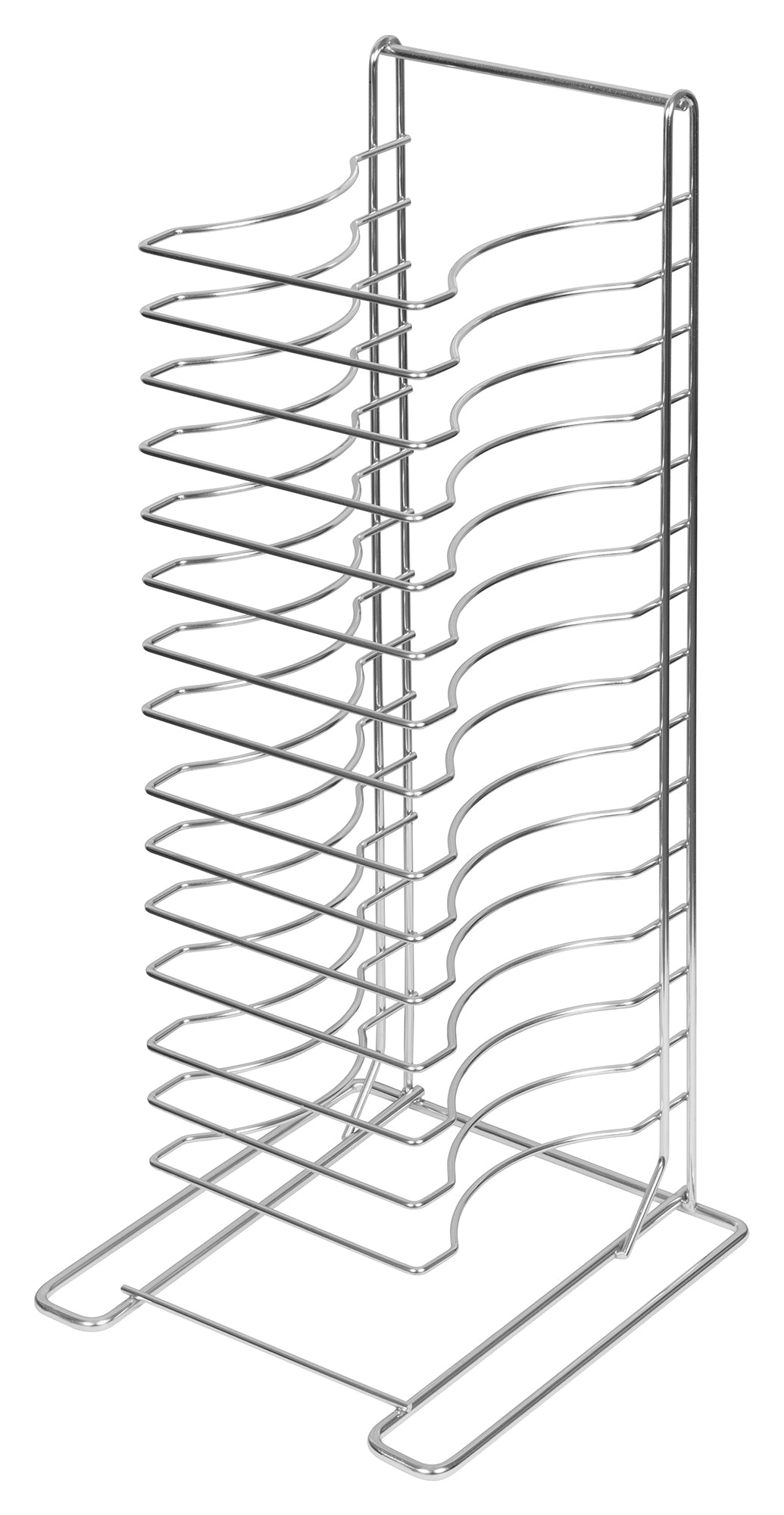 Winco APZT-1015 Chrome-Plated 15 Slots Pizza Rack