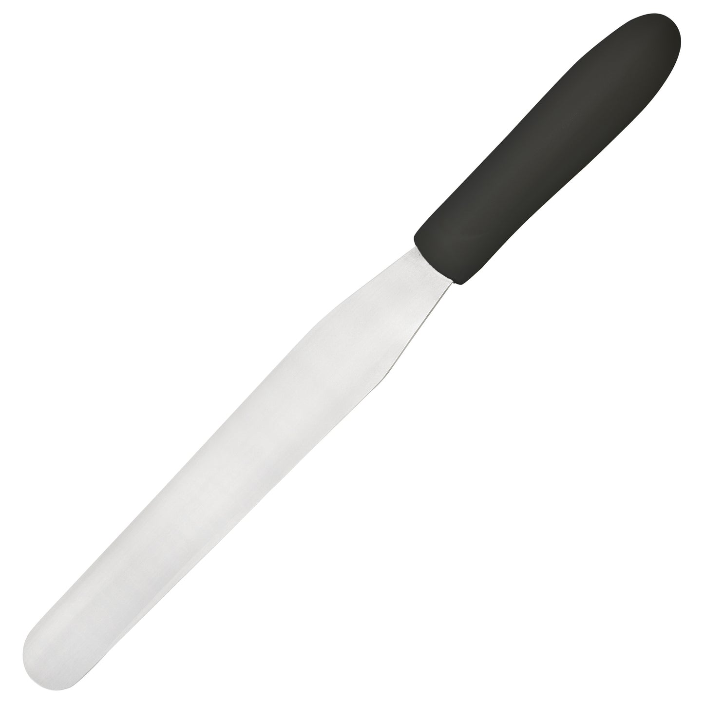 Winco TKPS-7 7-15/16" x 1-1/4" Blade Black Polypropylene Handle Bakery Spatula
