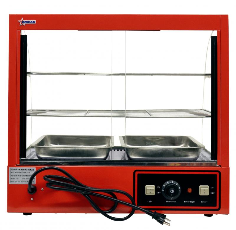 Omcan 21479 26-inch Curved Glass Display Warmer