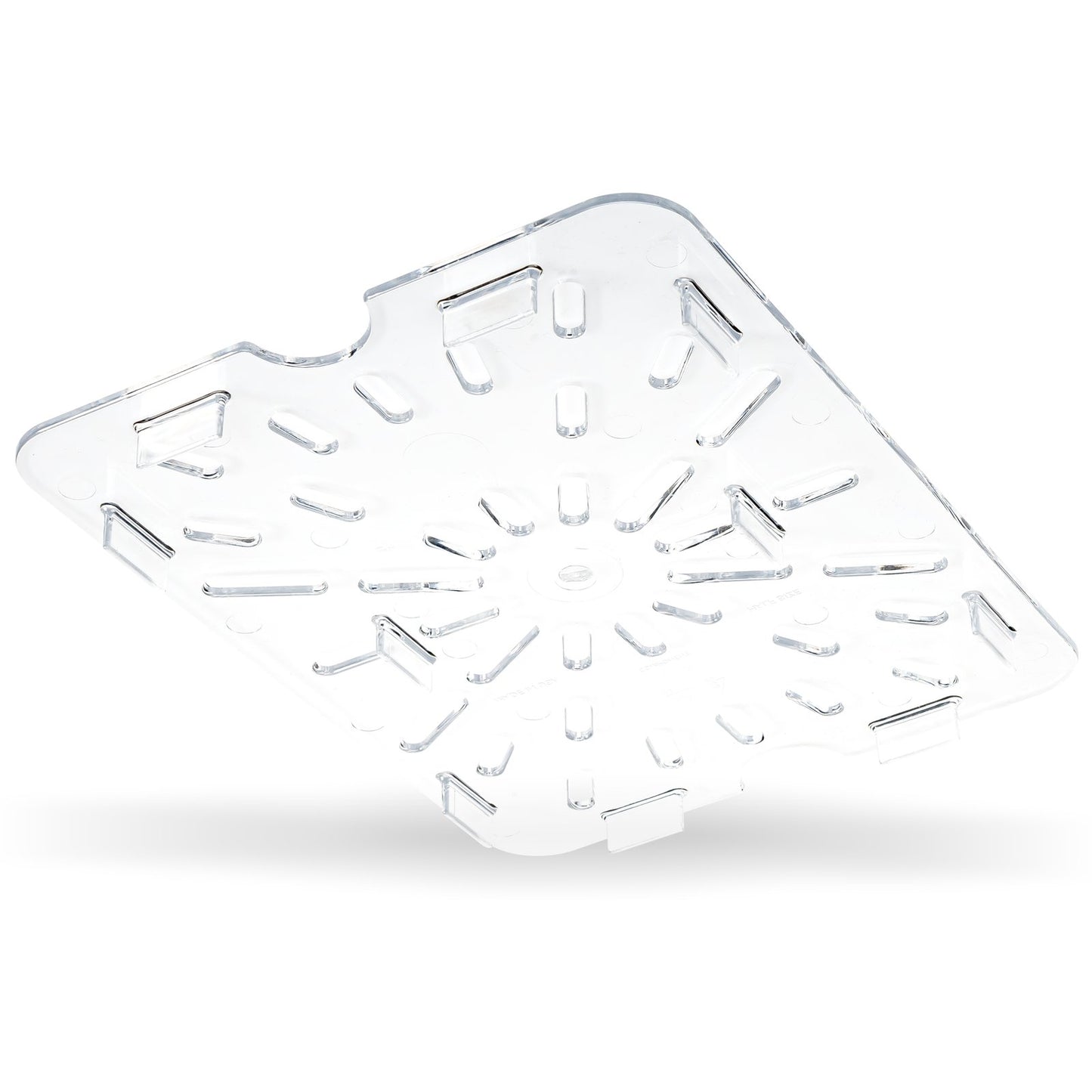Carlisle 1023507 1/2 Size Clear Polycarbonate StorPlus Food Pan Drain Grate