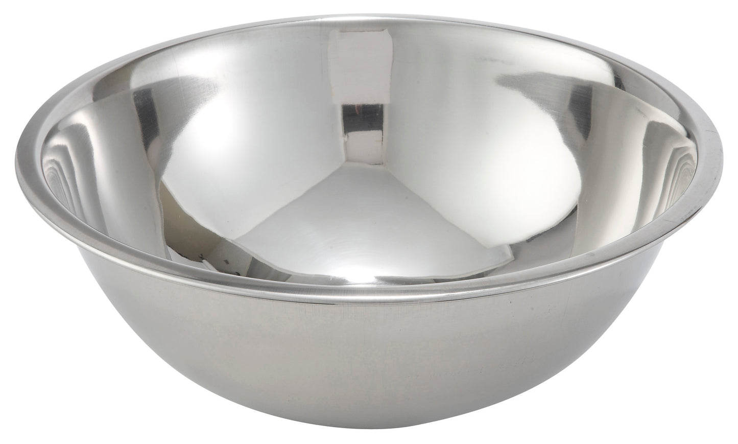 Winco MXBT-500Q 5 Qt. Stainless Steel All-Purpose True Capacity Mixing Bowl