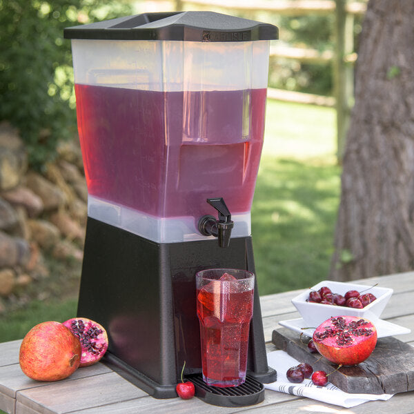Carlisle 1086803 Black Polypropylene TrimLine Beverage Dispenser Base