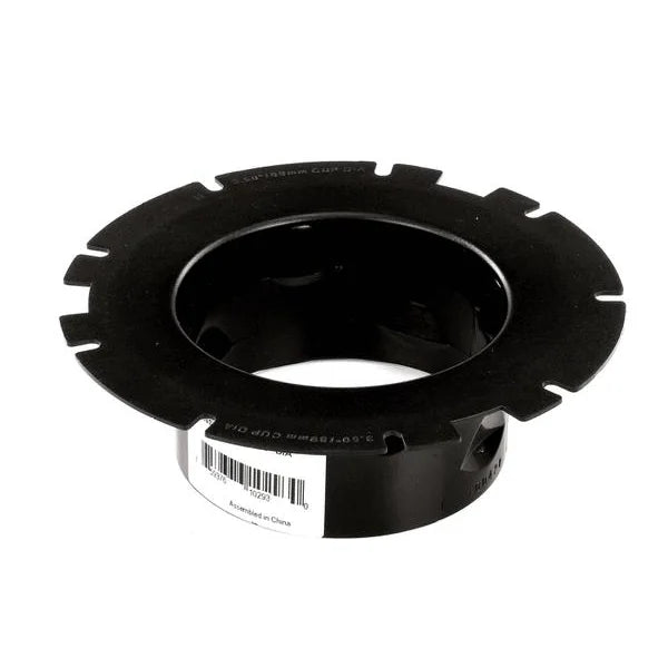 San Jamar C2400350 3.5" Black Fixed Rim Insert for EZ-Fit Cup
