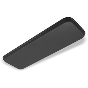 Carlisle 269FG004 8.75" x 25.5" Black Glasteel Solid Display/Bakery Tray