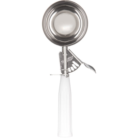 Carlisle 60300-6 4.7 oz #6 White 18-8 Stainless Steel Disher Scoop
