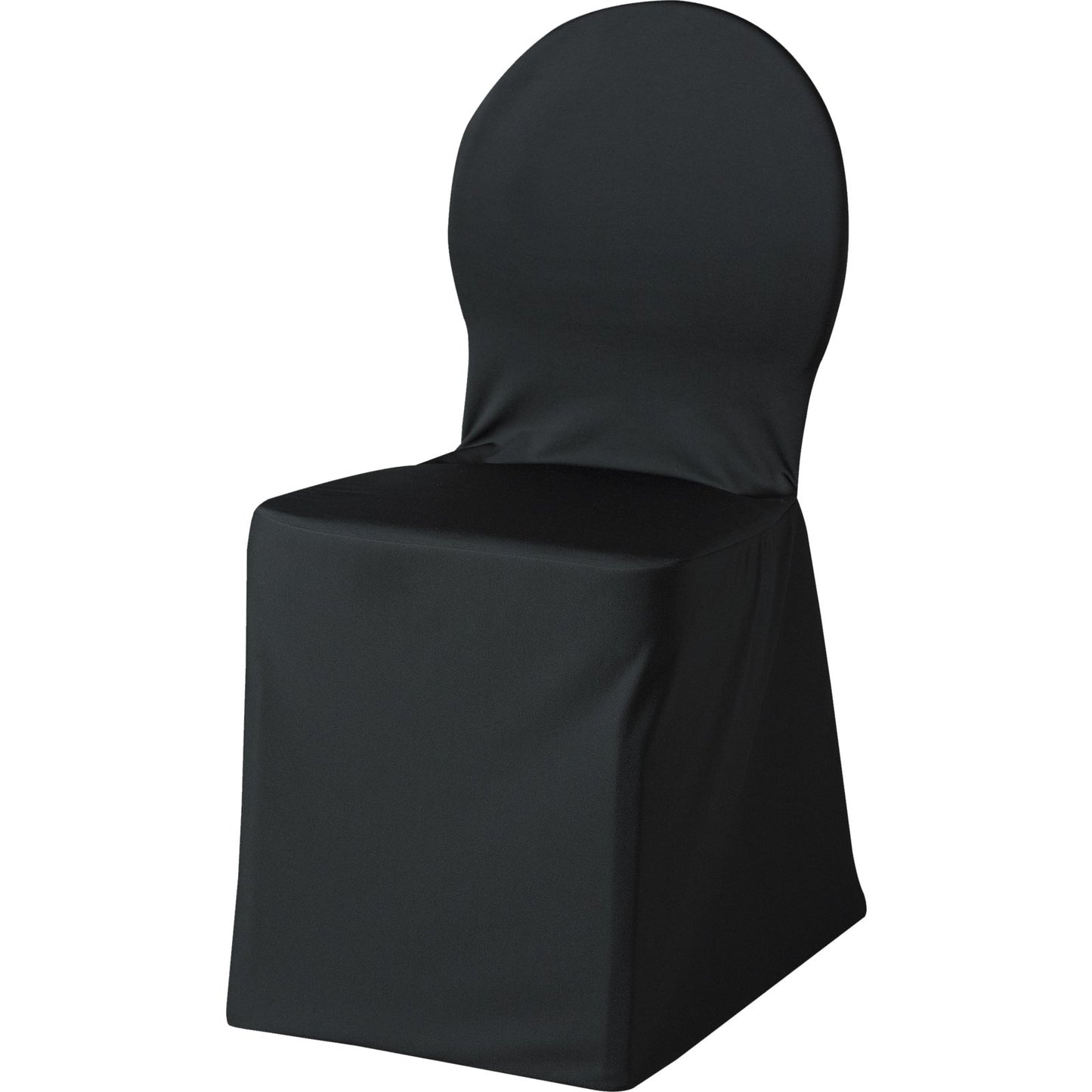 Carlisle 5451CC014 22" x 17.5" x 36.5" Black Polyester Silhouette Chair Cover