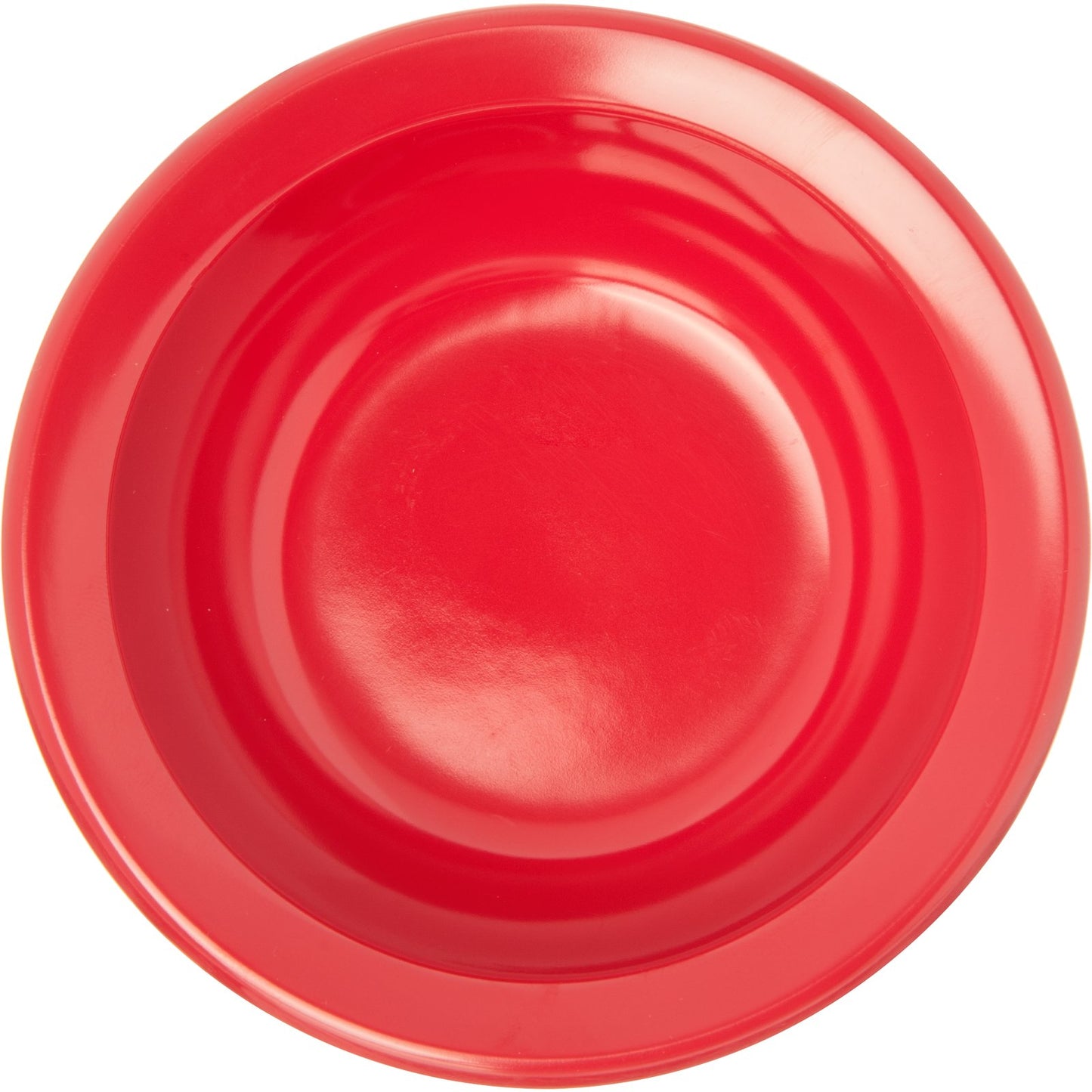 Carlisle KL80505 4.75 oz Red Kingline Melamine Rimmed Fruit Bowl