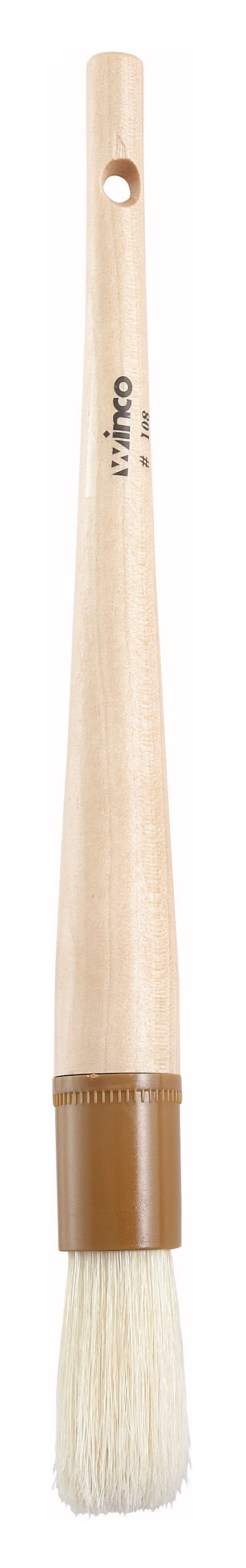 Winco WFB-10R 1" Boar Bristle Pastry/Basting Brush
