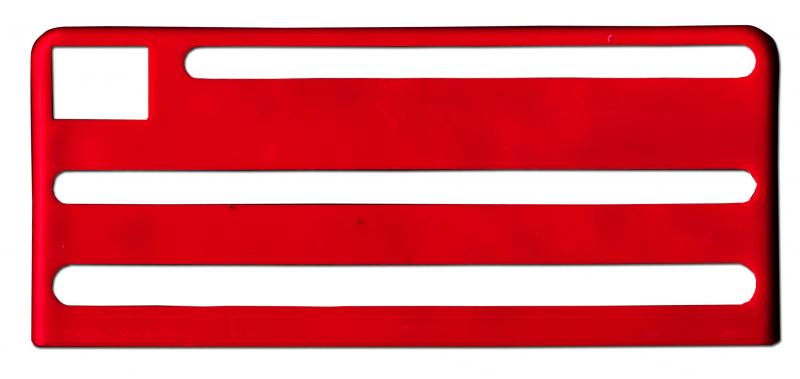 Omcan 12919 Red Insert for Extra Small Stainless Steel Knife Racks
