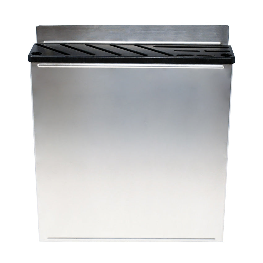 Omcan 12903 Stainless Steel Knife Rack with Black Plastic Insert