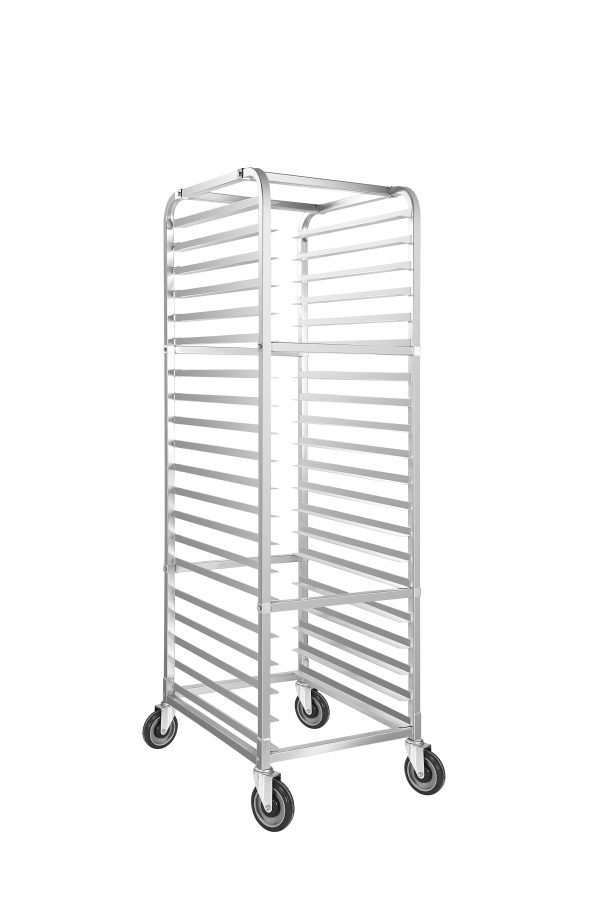 Atosa MPRA-20 20-Pan Heavy Duty End Load Bun/Sheet Pan Rack with Casters