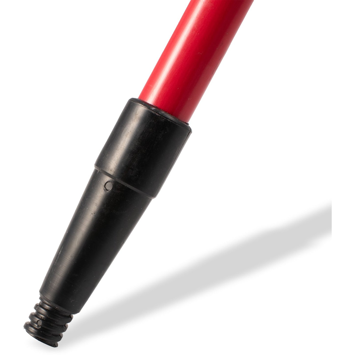 Carlisle 4022005 60" Red Fiberglass Sparta Spectrum Tapered/Threaded Handle